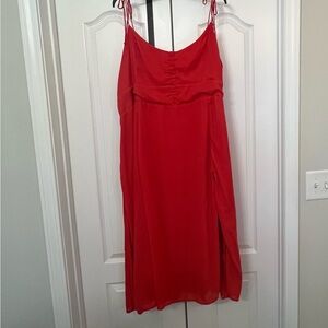 Abercrombie & Fitch Plus Size - XXLP Red Spaghetti Strap Summer Dress